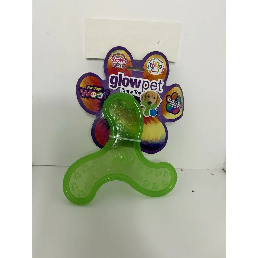 Yoro Pets Glow Pet Chew Toy Teeth Cleaning Non-Toxic Durable